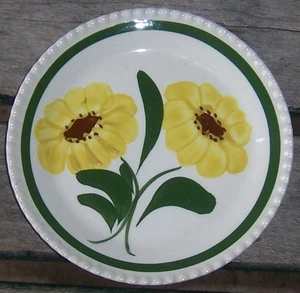Richard Double Yellow Flowers Blue Ridge China Small Plate Vintage Tableware - Picture 1 of 2