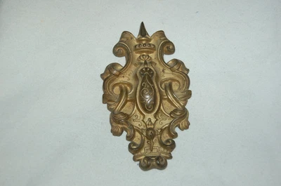 CACHE CLOU. PITON ANCIEN EN BRONZE. 14,7 CM. ORNEMENT TABLEAUX , DÉCO - Photo 1/4