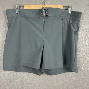 Neu ohne Etikett Lands End schnelltrocknende Damen-Boardshorts Größe 10 Schwimmen Surfen Strand gefüttert grau - Bild 1 von 10