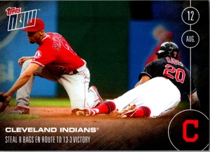 Cleveland Indians 2016 Topps Now #350 8 Steals in 13-3 Win /262 - Picture 1 of 2