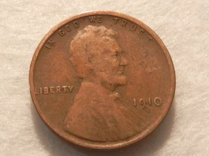 1910 S lincoln wheat cent penny coin - Picture 1 of 2