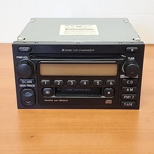 99-02 TOYOTA Radio CD Casette Reproductor CINTA UNIDAD ESTÉREO RECEPTOR OEM 86120-0C040 - Imagen 1 de 4