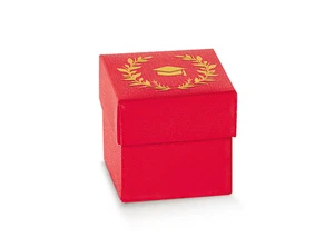 Scotton Scatola Portaconfetti 50 x 50 x 50 Mm Alloro Dorato 10 Pz - Imagen 1 de 1