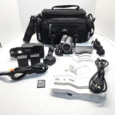 Panasonic SDR-H40P SD/HDD Palmcorder Camcorder Bundle Tested Works 32GB SD - Image 1 of 4