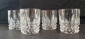 Set of 4 Crystal D'Arques Durand Tuilleries Villandry Old Fashion Rocks Glasses - Picture 1 of 11