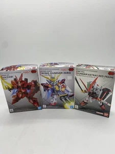 Lot Of 3 Bandai Hobby Wing Gundam Zero SAZABE MSN-04 and Gundam Astray Red Frame - Picture 1 of 7
