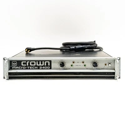 Crown Macro-Tech 2400 2-Channel Power Amplifier with FX P.I.P. Card - Image 1 of 4