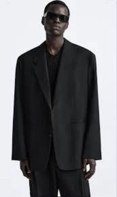 Chaqueta ZARA Studio Nicholson Negra Grande XL EU54 JP54 Lana Blazer Talla XL Foto 1 de 3