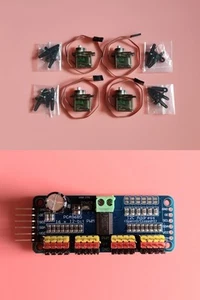 Mini Servo Motors 4 pcs Metal Gear 16-Channel PWM Driver, Compact, Used - Picture 1 of 1