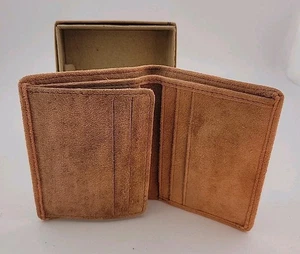 Neu ~ Wildleder Leder dreifach faltbar Geld ~ Kreditkarte ~ Ausweisetui ~ Ranger Belt Co. ~ Western  - Bild 1 von 7