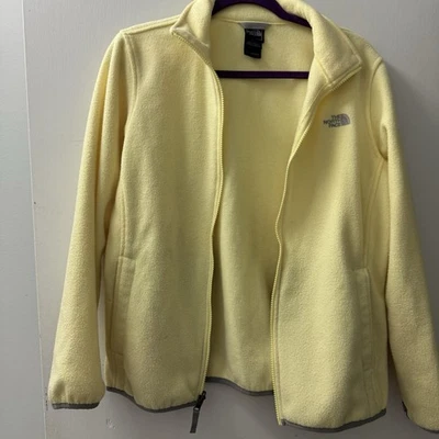 THE NORTH FACE USED GIRLS XL(18) YELLOW FLEECE JACKET/LAYER Girls - Image 1 of 4
