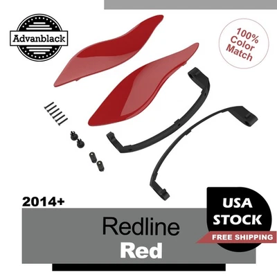 Красный регулируемый воздушный дефлектор Redline Batwing подходит для Harley Street Electra 2014+ - Изображение 1 из 4