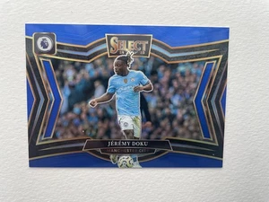 Panini Premier League Select 2024-25 Jeremy Doku Blue Prizm - Bild 1 von 2
