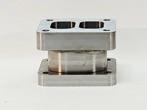 T4 Entrada Dividida 3.00" Pulgadas Espaciador Turbo Divorciado Doble Desplazamiento Elevador Billet EE. UU. - Imagen 1 de 6