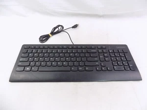 Like New PC Lenovo Slim Wired USB Keyboard KU-0989 - Picture 1 of 2