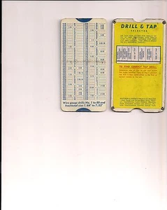 Whitman & Barnes 1937 Drill Tap Selector - Picture 1 of 2