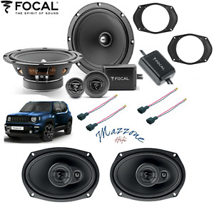 KIT 6 CASSE JEEP RENEGADE FOCAL ASE 165 ACX 690 SUPP ANT/CONN ALTOPARLANTI AUTO