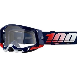 100% Racecraft 2 Goggles - Republic - Clear 50009-00022