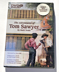 DVD Bookshelf Adventures of Tom Sawyer Mark Twain Audiobook via DVD Read Descr.