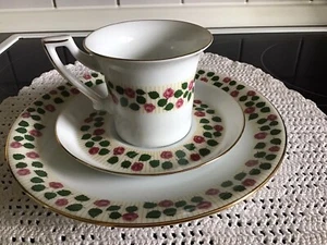 Rheinpfalz Hartporzellan Porzellan Sammeltasse Gedeck Rosen Motiv - Bild 1 von 8