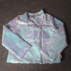Disney Frozen 11 Sequin Jacket Girls Large 10/12 - Picture 1 of 9
