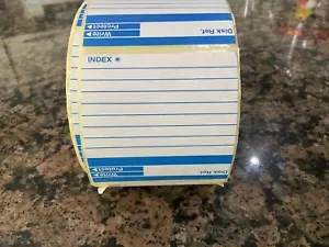 20 X Blue & White Index Floppy Disk Label 3 1/2 inch Disks - BN - Picture 1 of 2