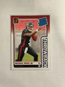 2024 Donruss Rated Rookies Throwback #3 Michael Penix Jr. - Picture 1 of 2