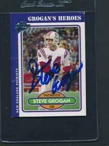 2005 Topps #80 Steve Grogan Patriots signiertes Autogramm *E4266 - Bild 1 von 1