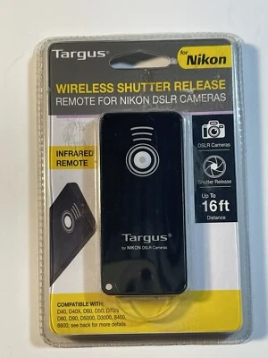 Control remoto infrarrojo con obturador inalámbrico Targus para cámaras réflex digitales Canon - NUEVO Foto 1 de 3