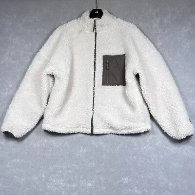 Fabletics Jacket Womens SZ Small Rylan Sherpa Teddy Jacket Full Zip Plush - Image 1 of 4