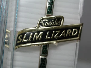 Nuevo de Lote Antiguo SPEIDEL Delgado Eslabones Lagarto Verde Oro Blanco 10k GF Correa de Reloj 838 LG - Imagen 1 de 7