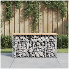 Vidaxl Garden Bench Gabion Design 83x31.5x42 Cm Solid Wood Pine