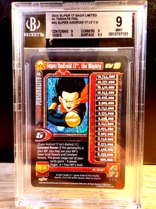 DRAGON BALL GT SUPER ANDROID 17 THE MIGHTY LV3 #96 LIMITED ALT FOIL BGS 9 MINT - Picture 1 of 2