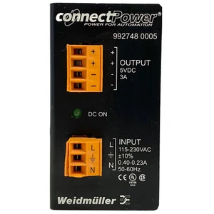 Weidmüller 992748 0005 ConnectPower DIN Netzteil 5VDC 3A 115-230VAC gebraucht - Bild 1 von 6