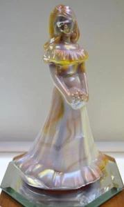 FENTON BRIDESMAID DOLL Ruby Slag Iridescent OOAK ?? 5228 FREEusaSHIP - Bild 1 von 5