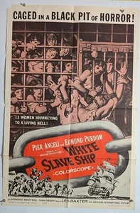 Póster original de la película vintage de White Slave Ship Pier Angeli Edmund Purdom - Imagen 1 de 1