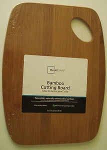 Mainstay's Bamboo Cutting Board Reversible, Naturally Safe Surfaces - Picture 1 of 5