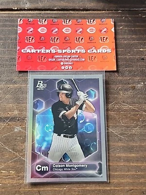 2022 Bowman Platinum Colson Montgomery Precious Elements Insert #PE-4 White Sox - Image 1 of 2