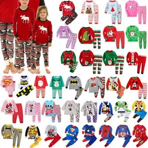 Kids Baby Girl Boys Nightwear Sleepwear Outfits Pyjamas Pajamas PJs Home Set UK~ - Picture 1 of 49