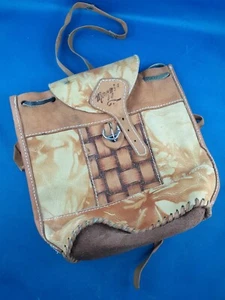 Vintage Handmade Leather Purse Very used very worn beautiful soft leather - Picture 1 of 12