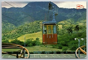 Postcard - Dominican Republic Aerial car tram at Isabel de Torres Hill 1H - Picture 1 of 2