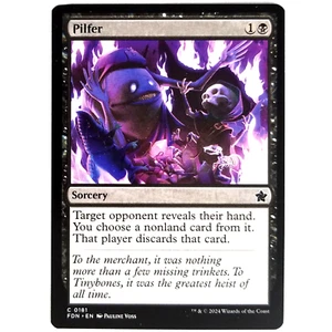 x1 Pilfer MTG FDN M/NM Common Black Sorcery Foundations TCG CCG - Picture 1 of 3