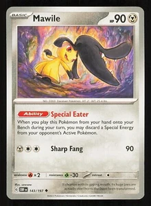 Mawile 143/197 Regular Near Mint Pokemon TCG S&V Obsidian Flames OBF - Bild 1 von 1