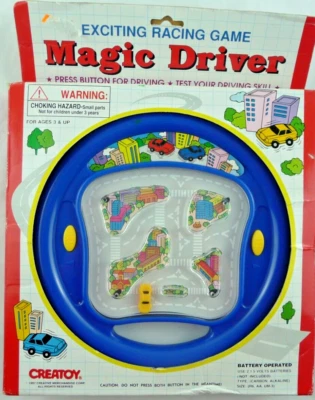 VTG NEW RARE Creatoy Magic Driver 1997 Travel Game Complete Box Kids Fun(174) - Image 1 of 4