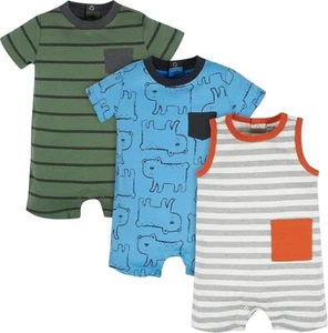 Gerber Onesies Brand baby-boys 3-pack Romper jump suit 12 months new - Picture 1 of 5