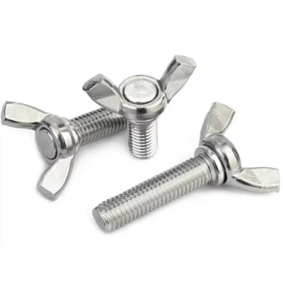 M3/M4/M5/M6/M8~M12 304 Edelstahl Flügelschrauben Mutter Schmetterlingsschrauben - Bild 1 von 4