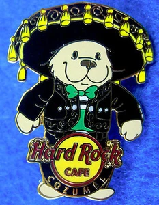 COZUMEL SOMBRERO HERRINGTON CITY MARIACHI MÚSICO OSO Hard Rock Café PIN LE - Imagen 1 de 1