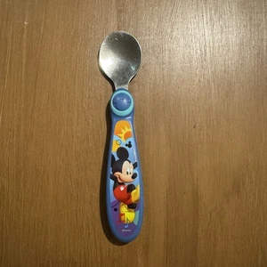 Disney Mickey Spoon - Tomy The First Years - Children's Cutlery Utensils Blue - Picture 1 of 8