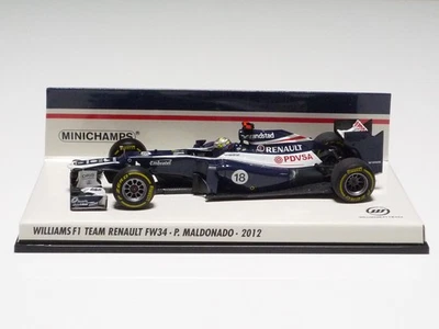 MINICHAMPS 1:43 WILLAMS F1 TEAM RENAULT FW34 P. MALDONADO 2012 - Image 1 of 4