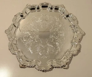 Large Viners Silver Plate Serving Platter New - Picture 1 of 5